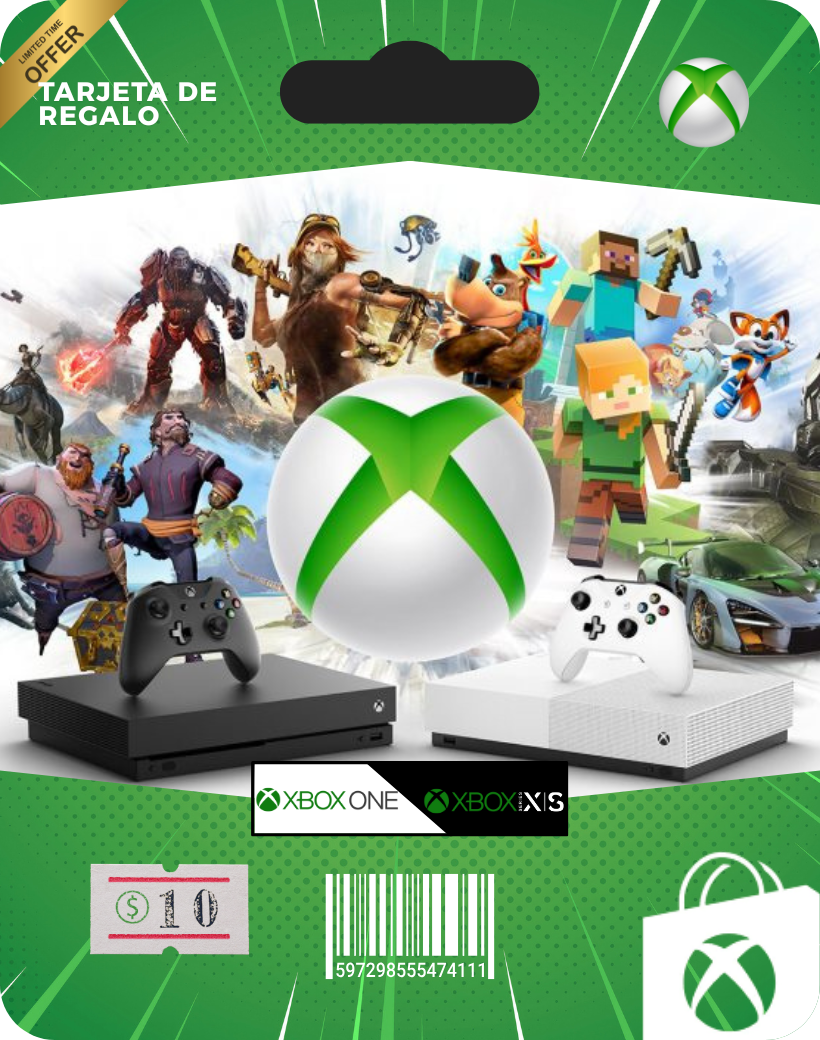 Gift Card Xbox® $10 - Saldo Digital