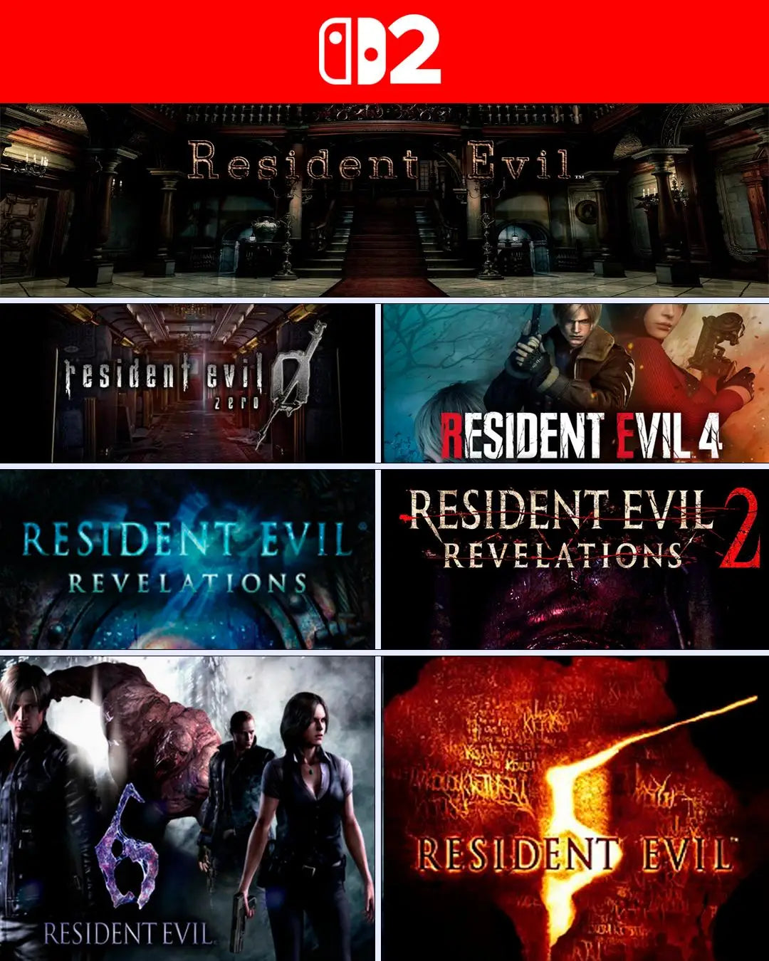☣️ Resident Evil: 7-in-1 Collection™ - Nintendo Switch 2®