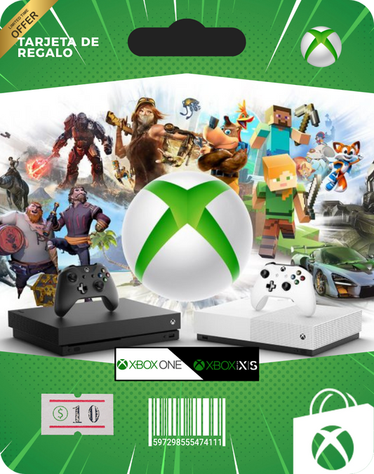 Gift Card Xbox® $10 - Saldo Digital