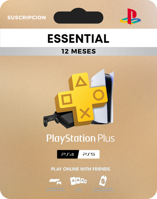 PlayStation® Plus - Esencial 12 Mes